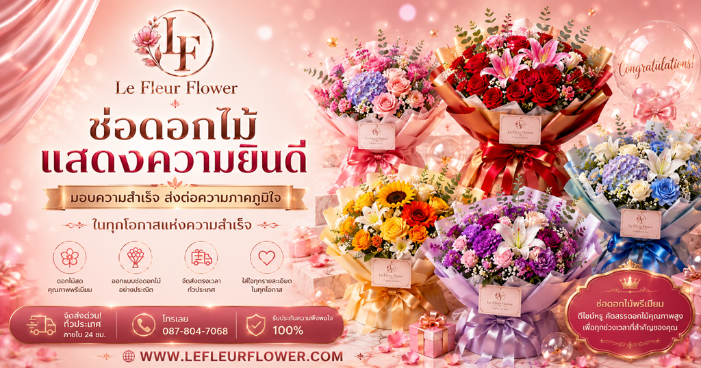 Le Fleur Flower A bouquet of flowers to express congratulations.