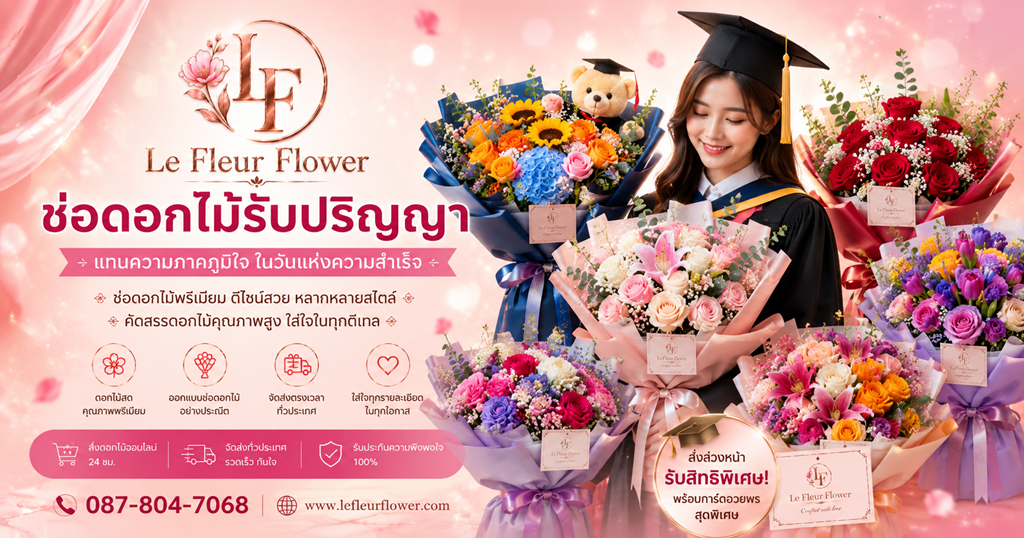 Le Fleur Flower Graduation bouquet