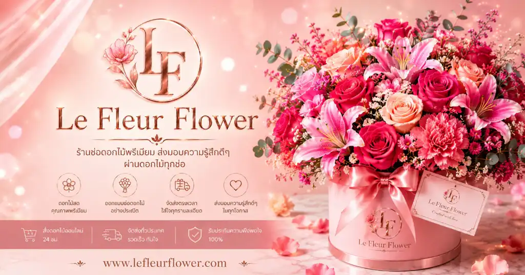Le Fleur Flower | ช่อดอกไม้พรีเมียม ร้านดอกไม้ใกล้ฉัน ส่งดอกไม้ทั่วไทย