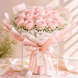 ช่อดอกกุหลาบ Princess Blush