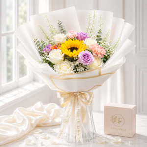 ช่อดอกไม้ Le Fleur Golden Radiance