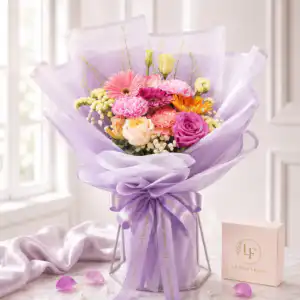 ช่อดอกไม้ Le Fleur Amethyst Blossom