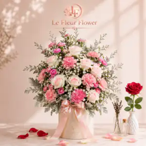 แจกันดอกไม้ Le Fleur Pink Serenity