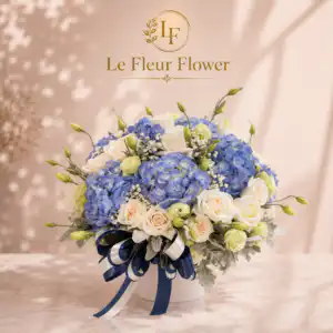 แจกันดอกไม้ Le Fleur Azure Elegance