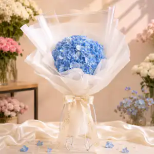 ช่อดอกไฮเดรนเยีย Le Fleur Blue Serenity