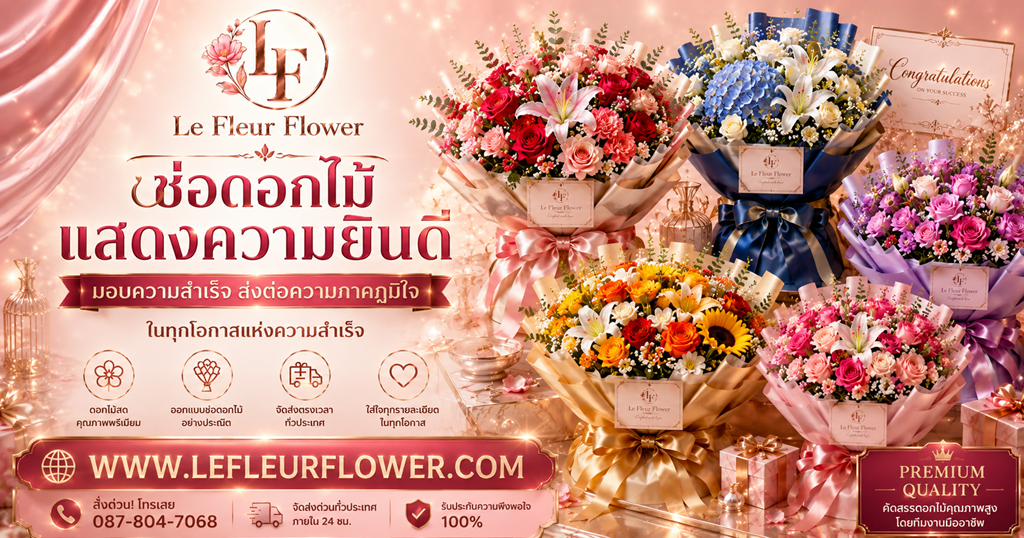 ร้านดอกไม้ใกล้ฉัน Le Fleur Flower ช่อดอกไม้ส่งด่วน