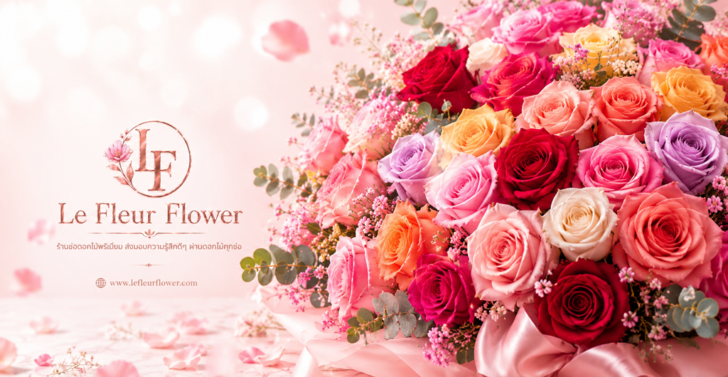 เลือกช่อดอกกุหลาบพรีเมี่ยมจาก Le Fleur Flower