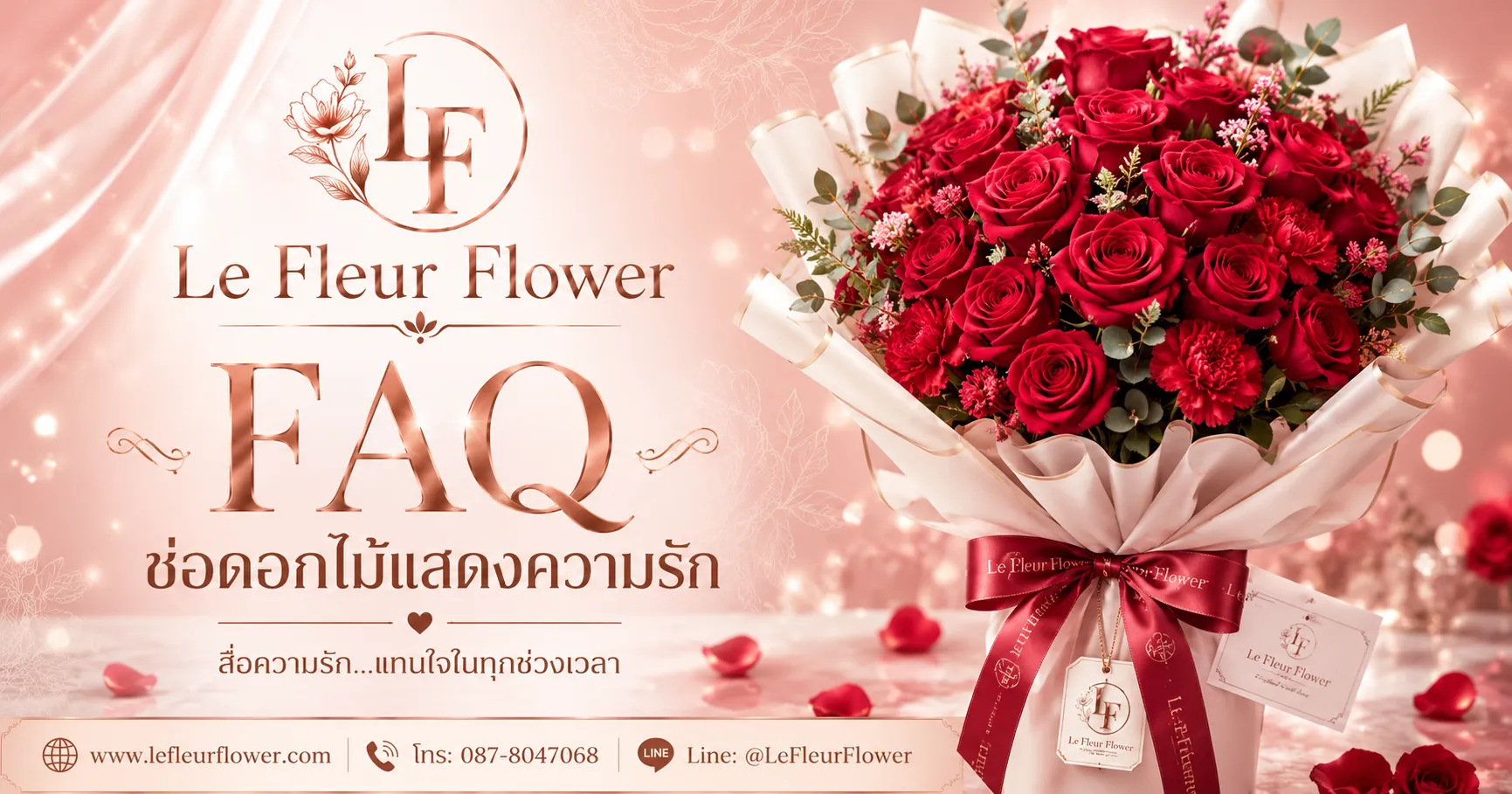 FAQ ช่อดอกไม้แสดงความรัก