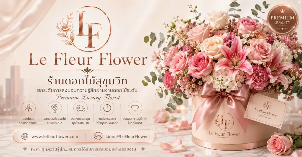 Le Fleur Flower ร้านดอกไม้สุขุมวิท ที่ยกระดับการส่งมอบความรู้สึกผ่านงานดอกไม้ระดับ Premium Luxury Florist