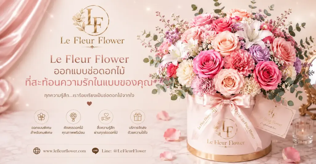 Le Fleur Flower ออกแบบช่อดอกไม้ที่สะท้อนความรักในแบบของคุณ