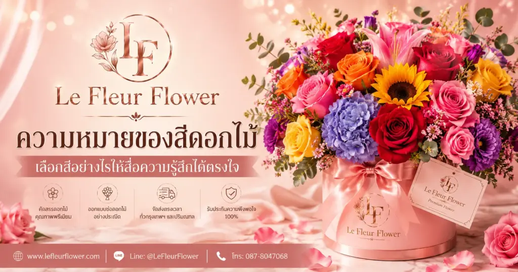 The meaning of flower colors How to choose colors to convey your feelings effectively By Le Fleur Flower