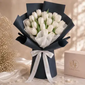 ช่อดอกทิวลิป Le Fleur Ivoire Royale