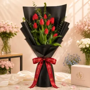 ช่อดอกทิวลิป Le Fleur Rouge Majesté