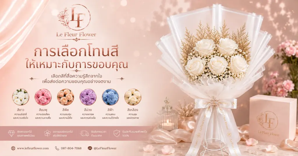 การเลือกโทนสีให้เหมาะกับการขอบคุณ