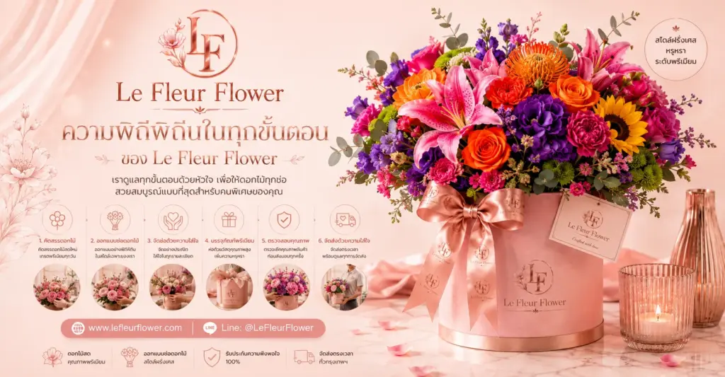 ความพิถีพิถันในทุกขั้นตอนของ Le Fleur Flower
