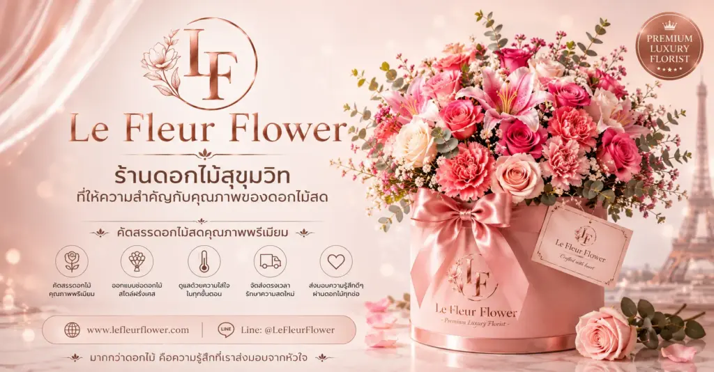 ร้านดอกไม้สุขุมวิท ที่ให้ความสำคัญกับคุณภาพของดอกไม้สด