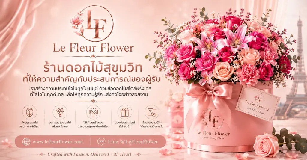 ร้านดอกไม้สุขุมวิท ที่ให้ความสำคัญกับประสบการณ์ของผู้รับ