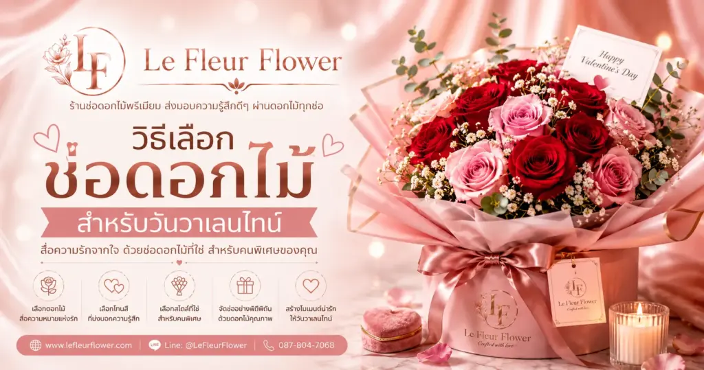 วิธีเลือกช่อดอกไม้สำหรับวันวาเลนไทน์
