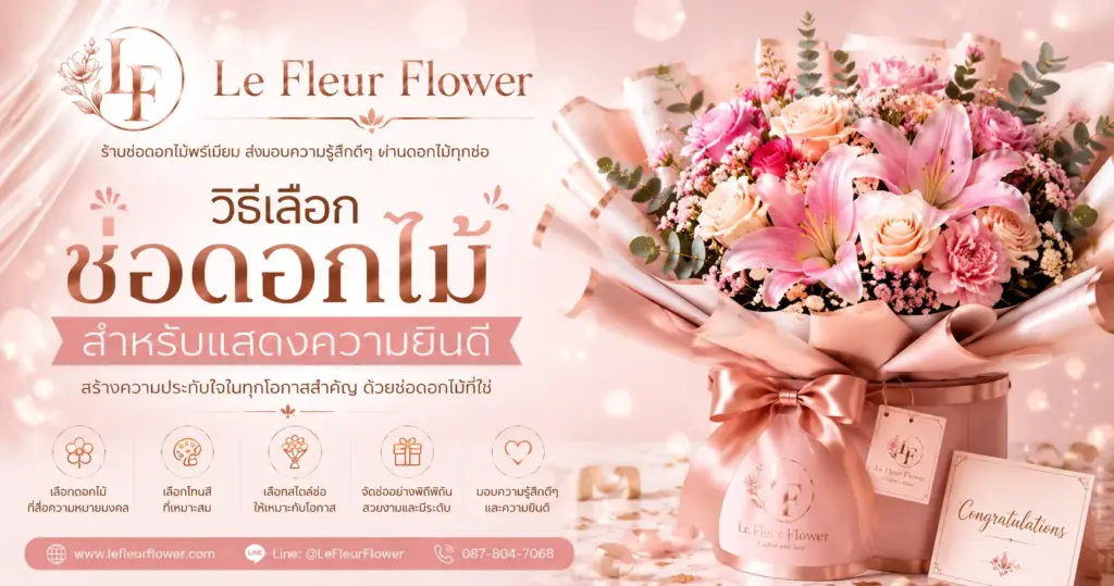วิธีเลือกช่อดอกไม้สำหรับแสดงความยินดี