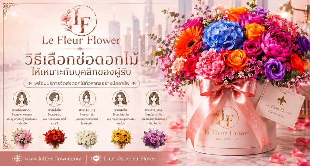 วิธีเลือกช่อดอกไม้ให้เหมาะกับบุคลิกของผู้รับ
