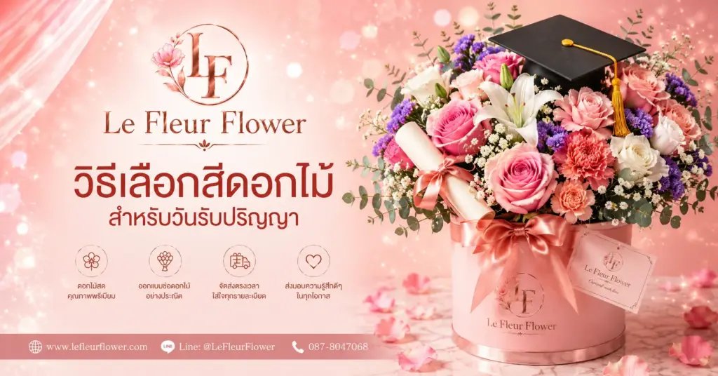วิธีเลือกสีดอกไม้สำหรับวันรับปริญญา