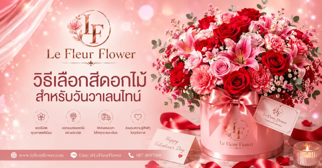 วิธีเลือกสีดอกไม้สำหรับวันวาเลนไทน์