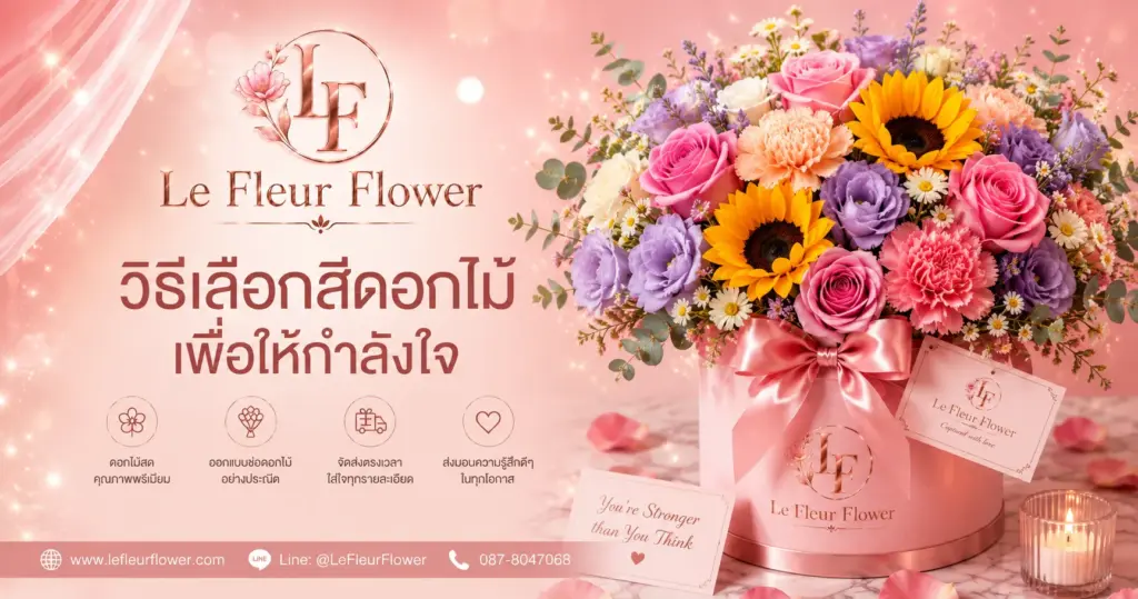 วิธีเลือกสีดอกไม้เพื่อให้กำลังใจ