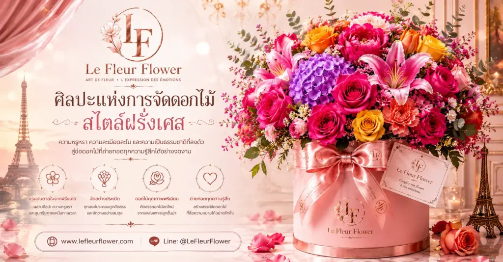 ศิลปะแห่งการจัดดอกไม้สไตล์ฝรั่งเศส