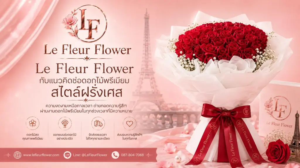 Le Fleur Flower กับแนวคิดช่อดอกไม้พรีเมียมสไตล์ฝรั่งเศส