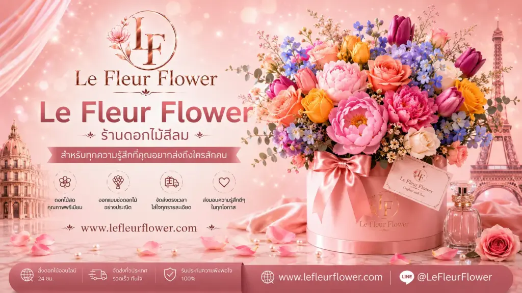 Le Fleur Flower ร้านดอกไม้สีลม สำหรับทุกความรู้สึกที่คุณอยากส่งถึงใครสักคน