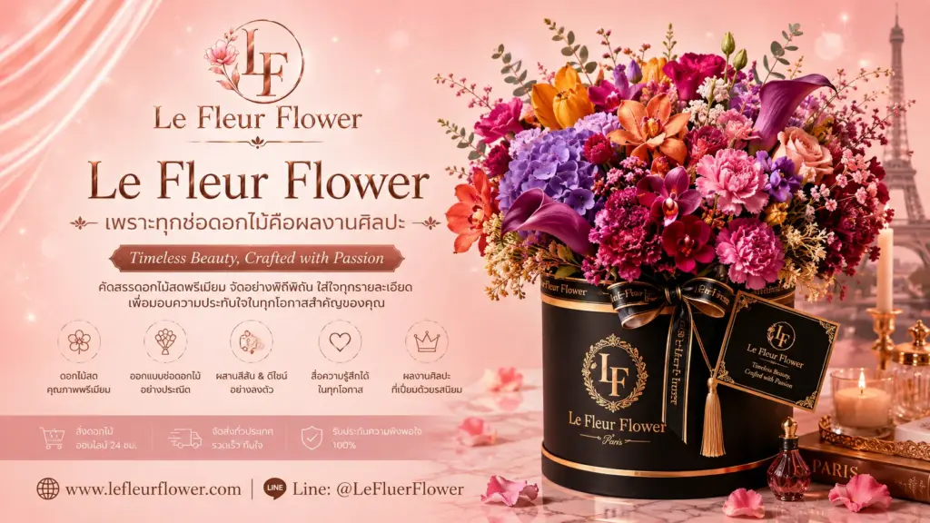 Le Fleur Flower เพราะทุกช่อดอกไม้คือผลงานศิลปะ