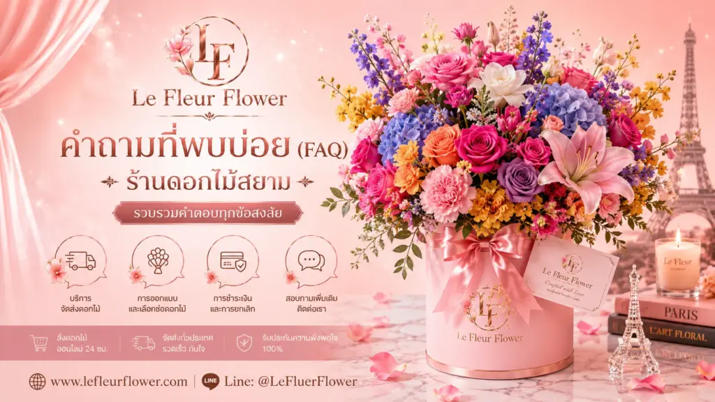 คำถามที่พบบ่อย (FAQ) ร้านดอกไม้สยาม