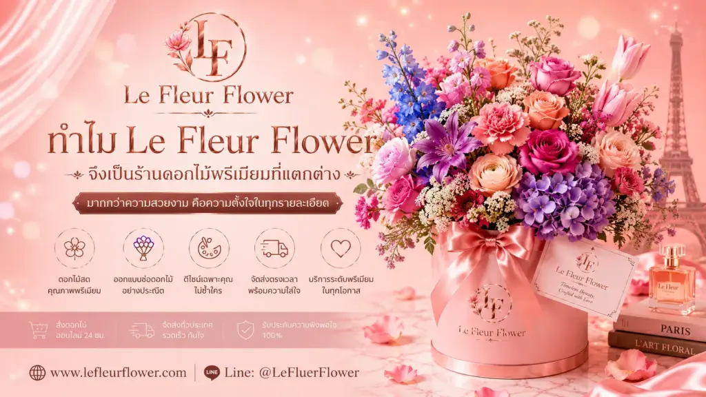 ทำไม Le Fleur Flower จึงเป็นร้านดอกไม้พรีเมียมที่แตกต่าง