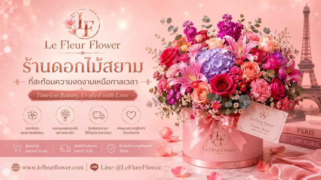 ร้านดอกไม้สยาม ที่สะท้อนความงดงามเหนือกาลเวลา