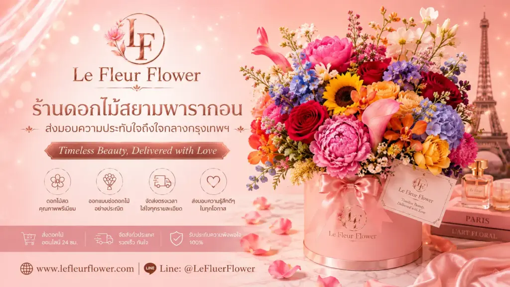 ร้านดอกไม้สยามพารากอน ส่งมอบความประทับใจถึงใจกลางกรุงเทพฯ