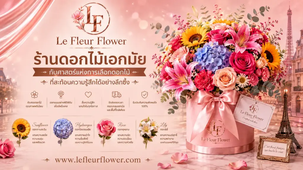 ร้านดอกไม้เอกมัย กับศาสตร์แห่งการเลือกดอกไม้ ที่สะท้อนความรู้สึกได้อย่างลึกซึ้ง