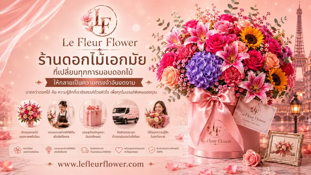 ร้านดอกไม้เอกมัย ที่เปลี่ยนทุกการมอบดอกไม้ ให้กลายเป็นความทรงจำอันงดงาม
