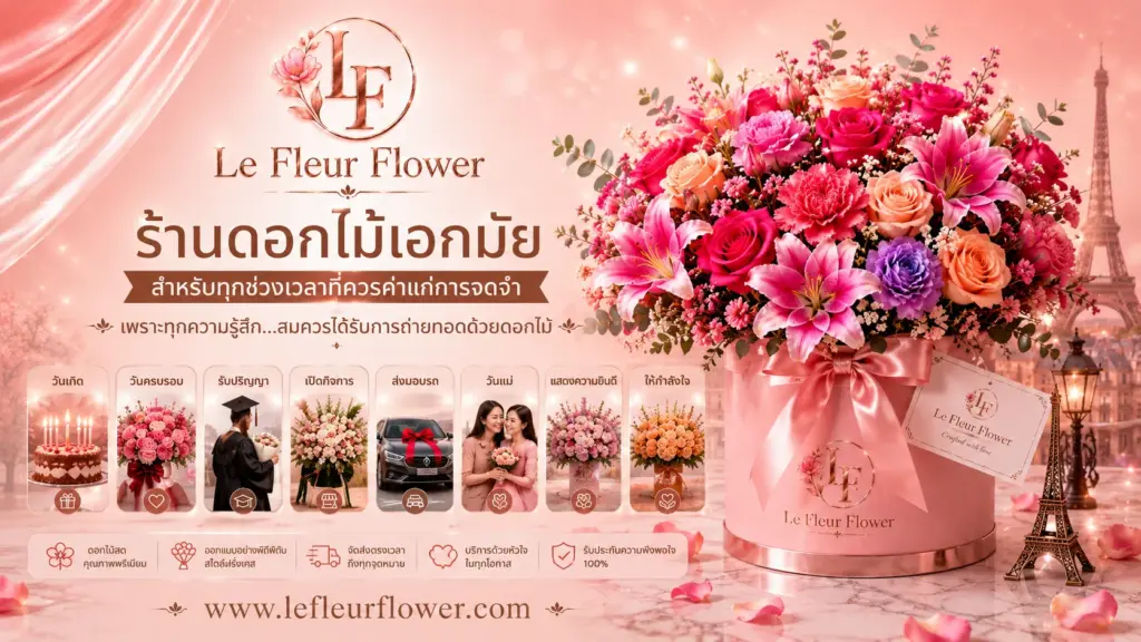 ร้านดอกไม้เอกมัย สำหรับทุกช่วงเวลาที่ควรค่าแก่การจดจำ