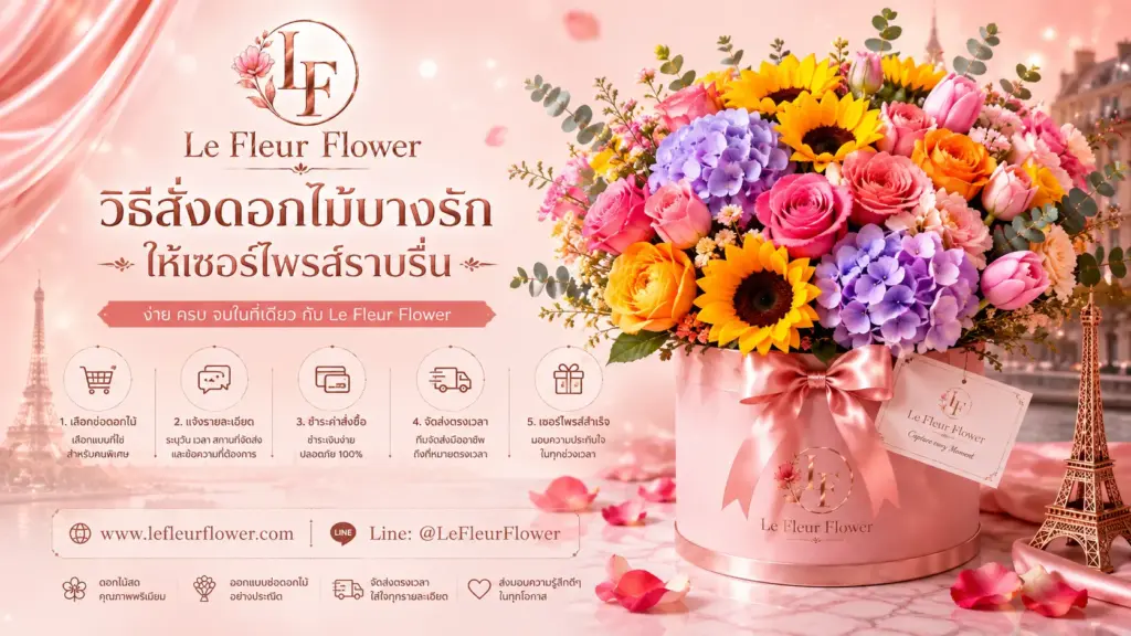 วิธีสั่งดอกไม้บางรักให้เซอร์ไพรส์ราบรื่น