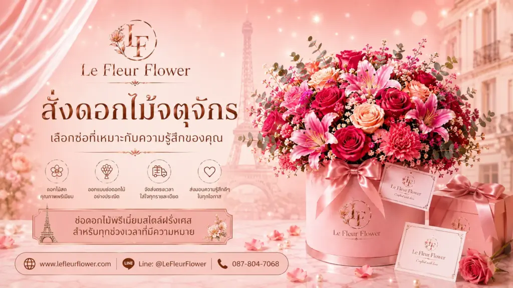 สั่งดอกไม้จตุจักร เลือกช่อที่เหมาะกับความรู้สึกของคุณ