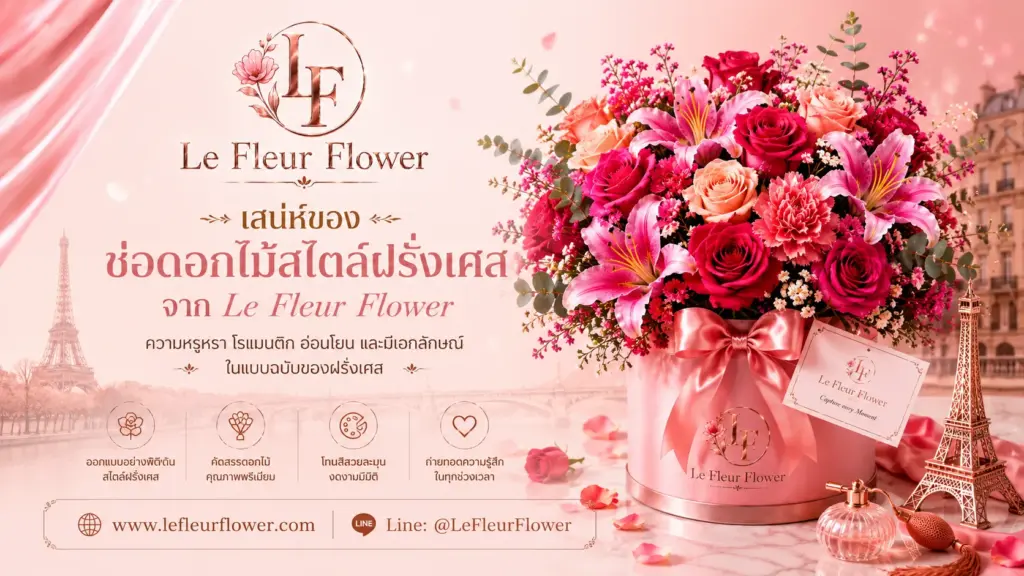 เสน่ห์ของช่อดอกไม้สไตล์ฝรั่งเศสจาก Le Fleur Flower
